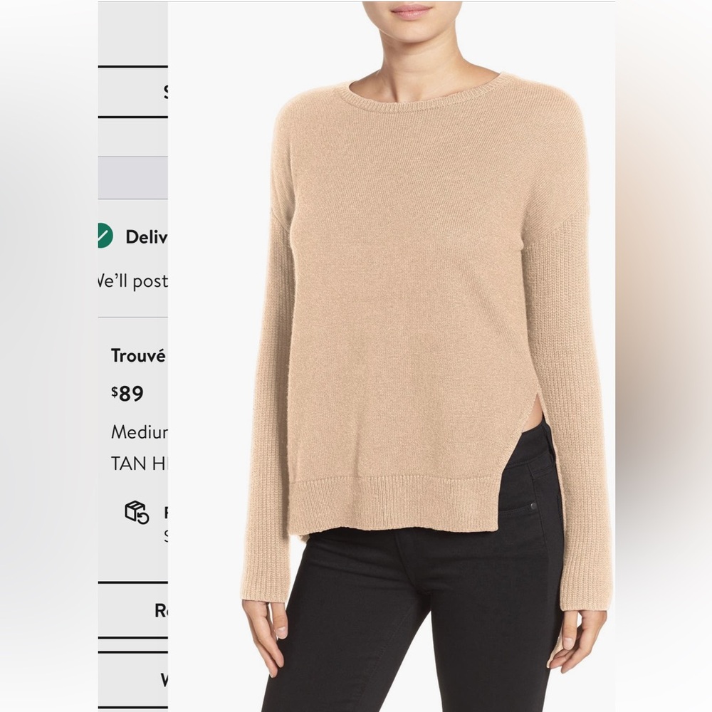 Trouvé Asymmetrical Hem Sweater